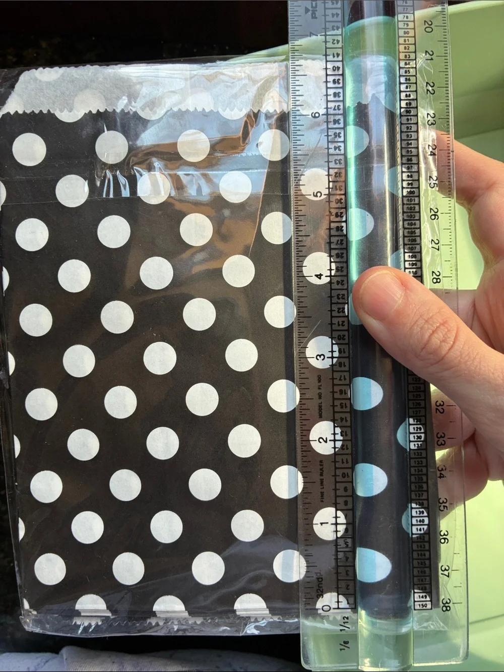 Party Bags Polka Dot Paper - Black & White